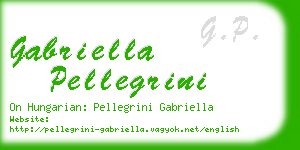 gabriella pellegrini business card